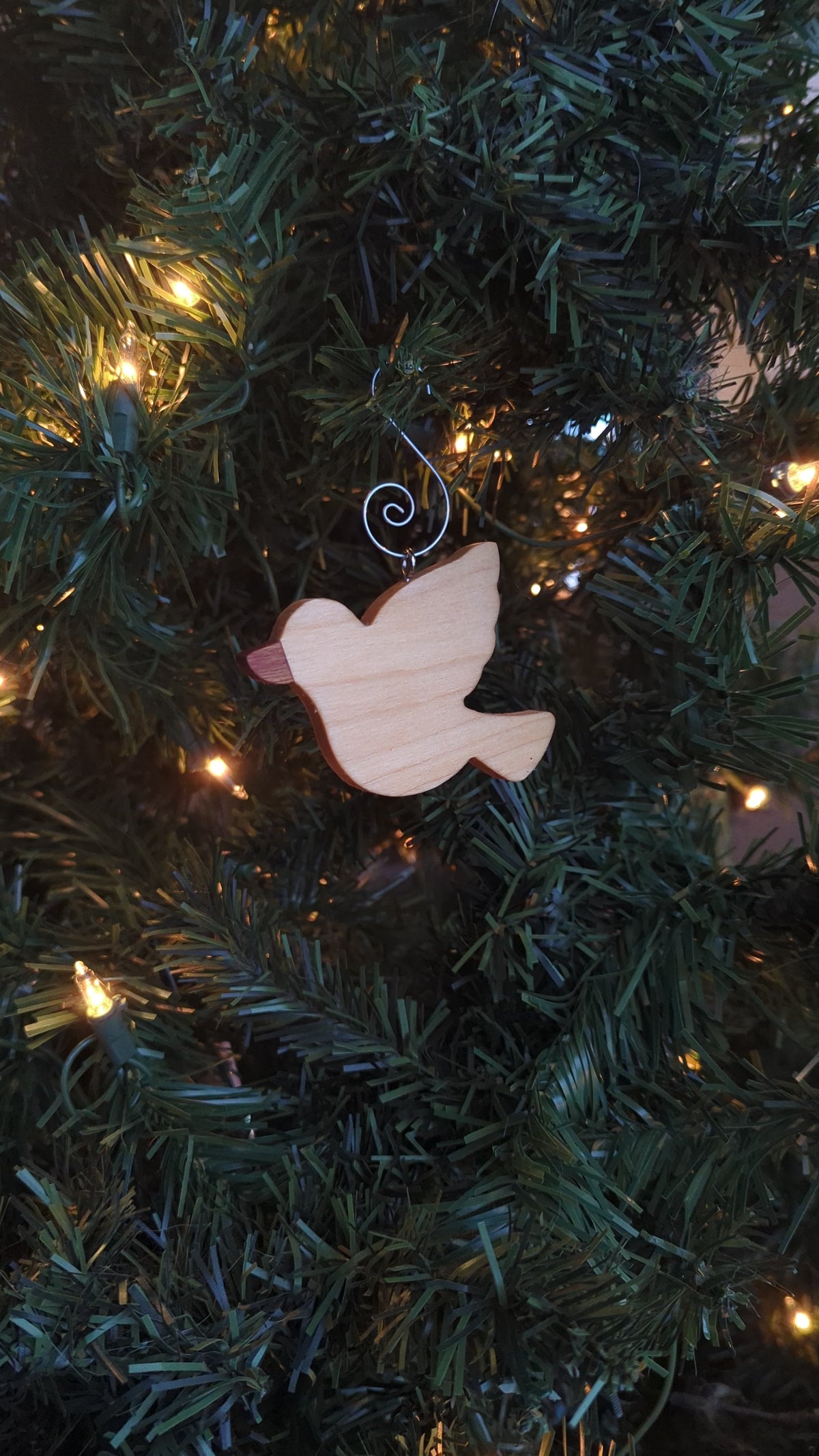 Dove Wooden Ornament