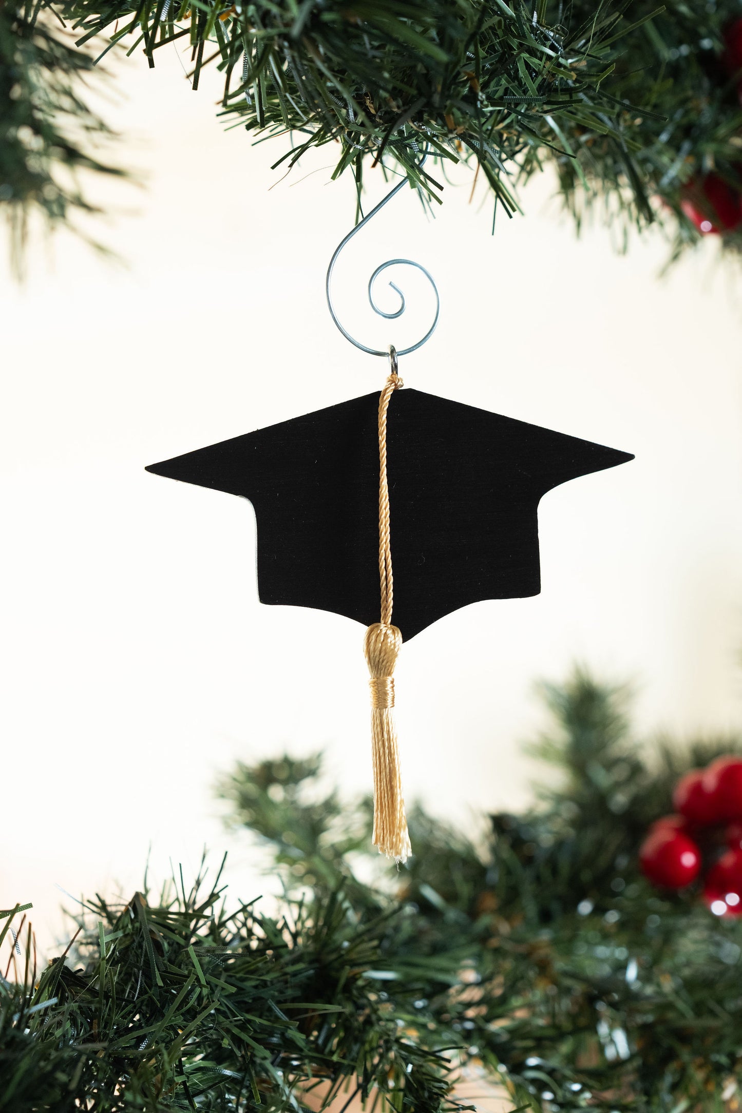 Graduation Cap Wooden Ornament