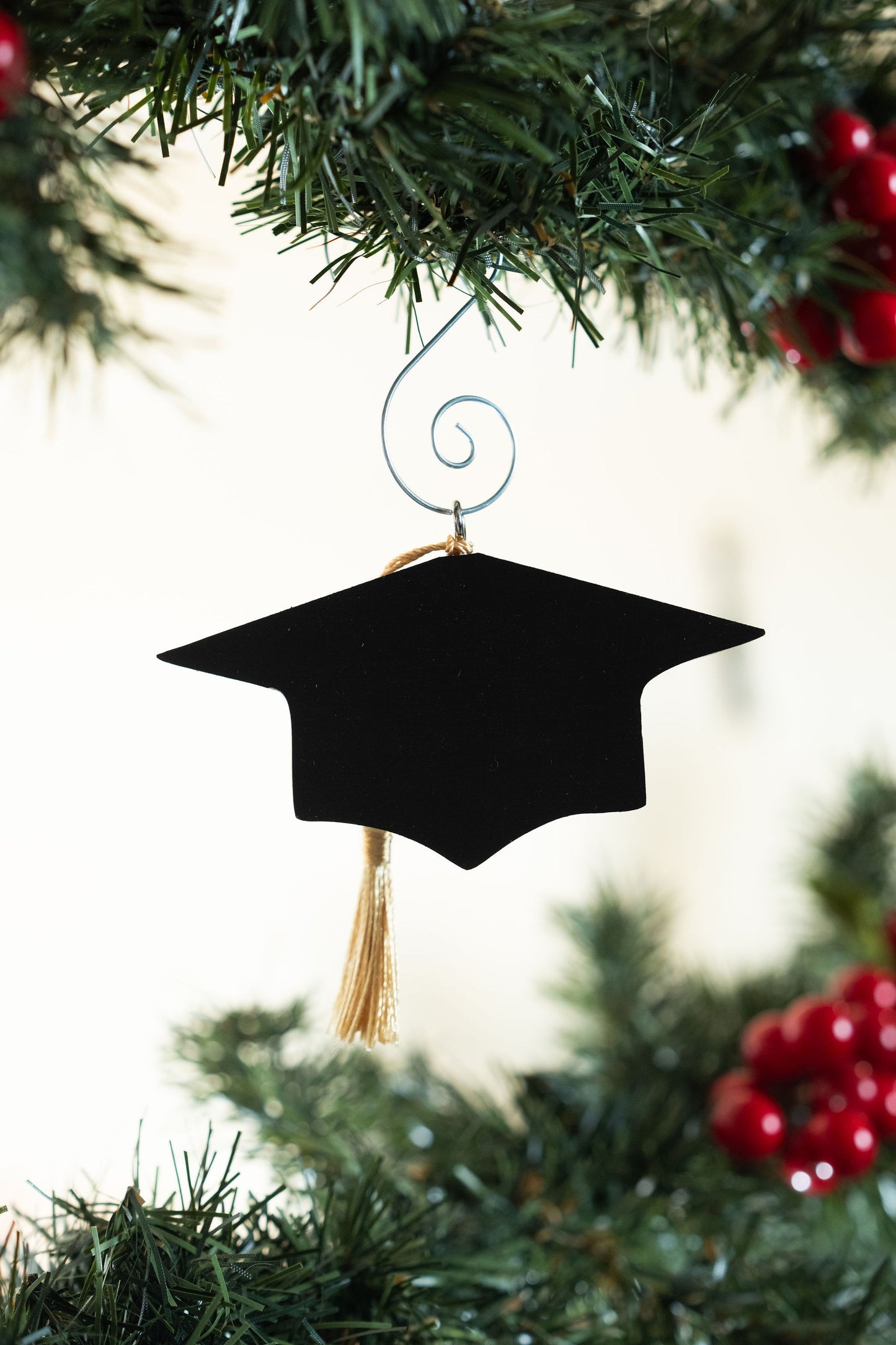 Graduation Cap Wooden Ornament