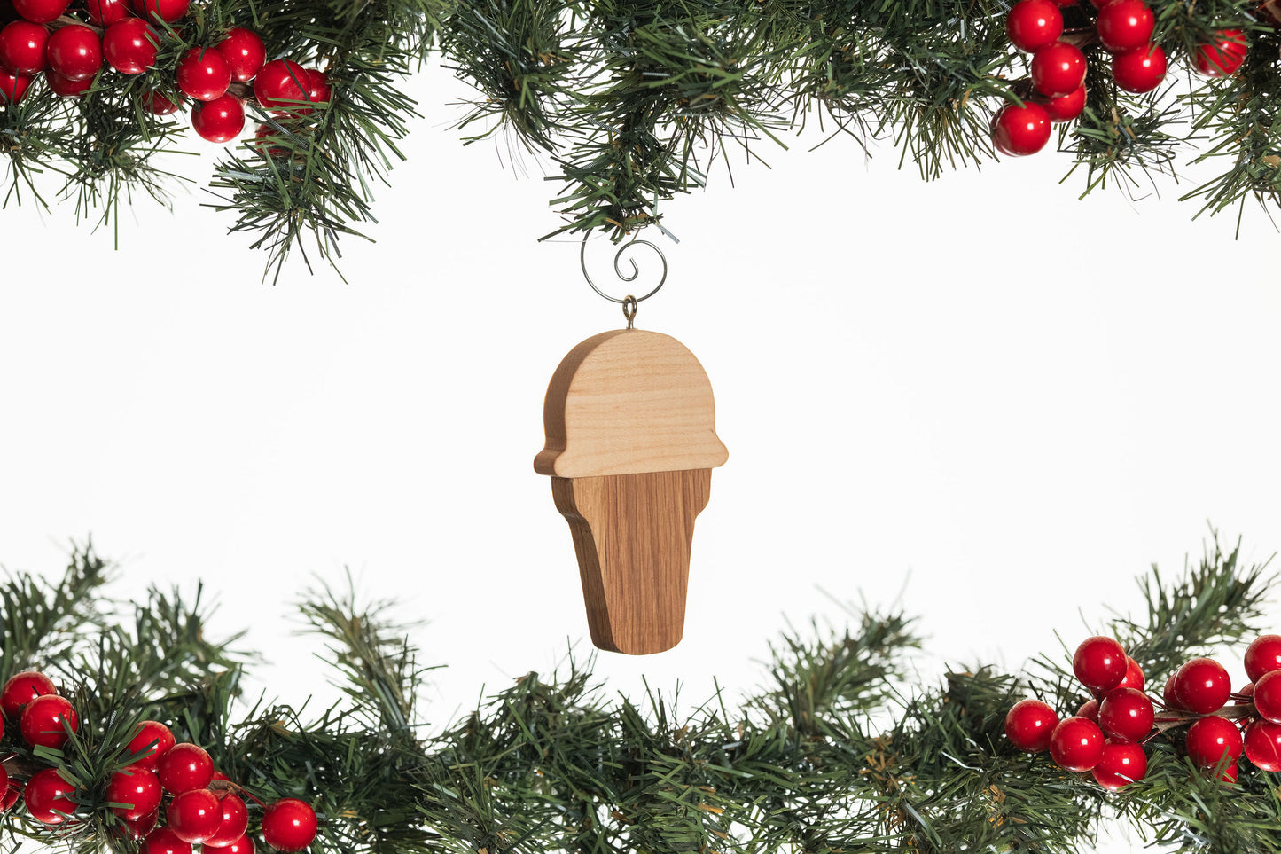 Ice Cream Wooden Ornament