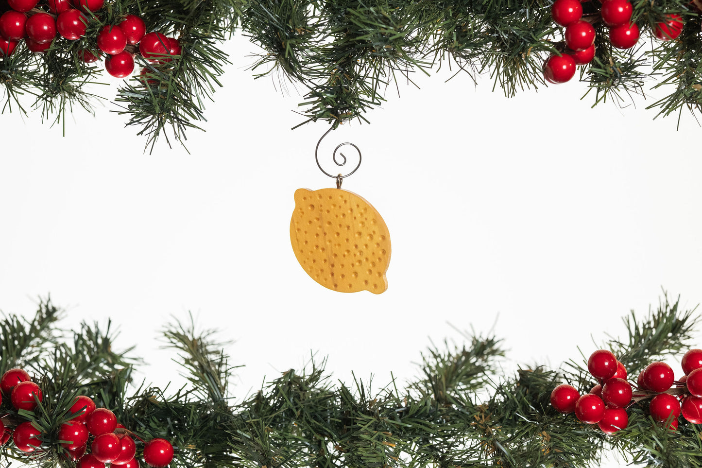 Lemon Wooden Ornament