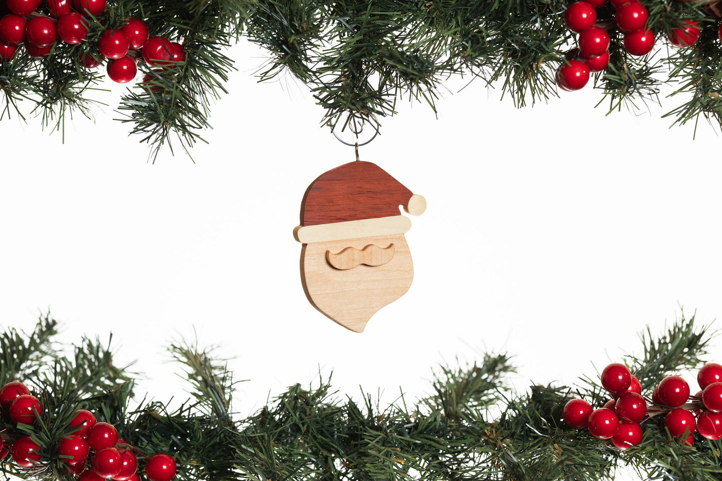 Santa Claus Wooden Ornament
