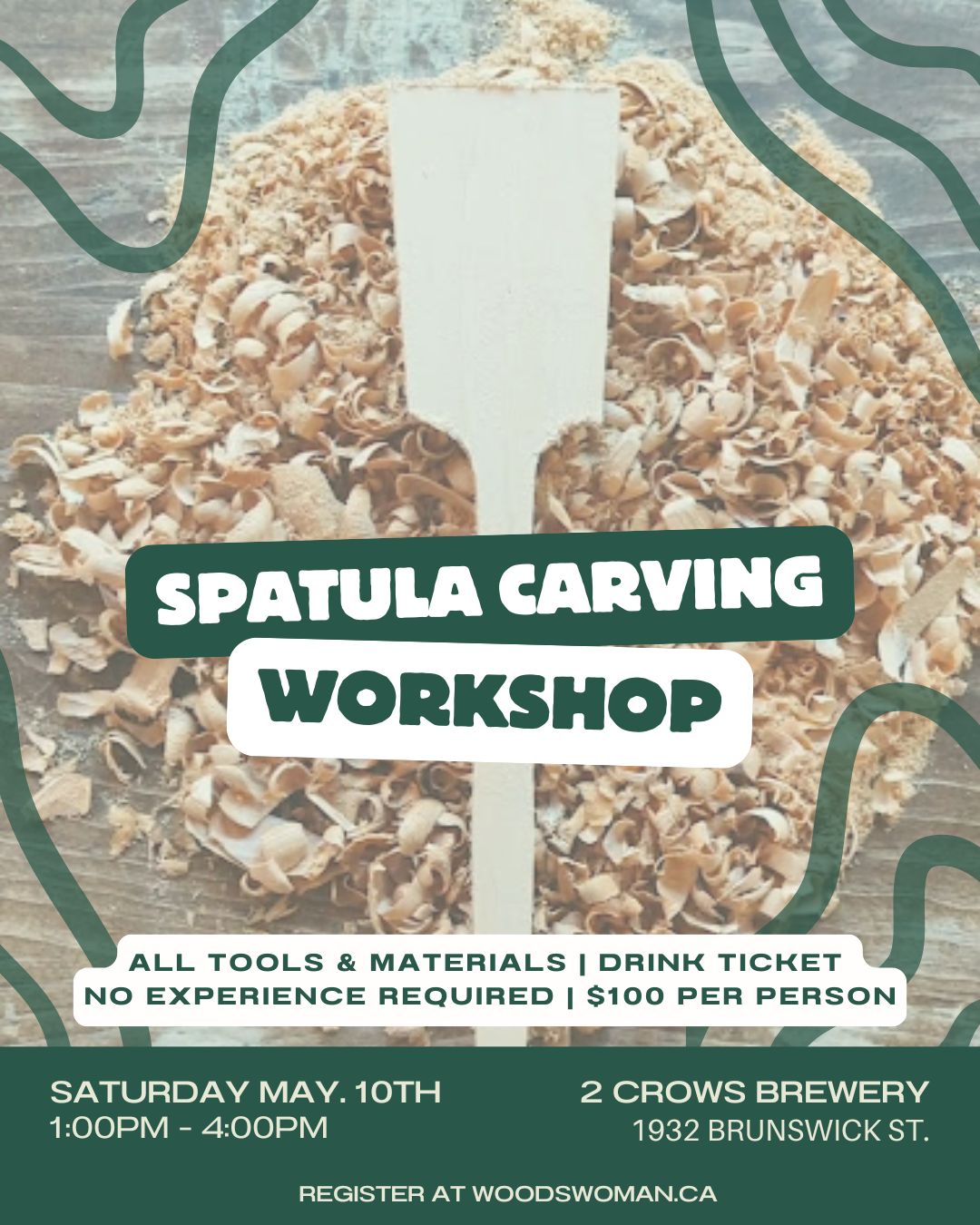 Spatula Carving Workshop at 2 Crows
