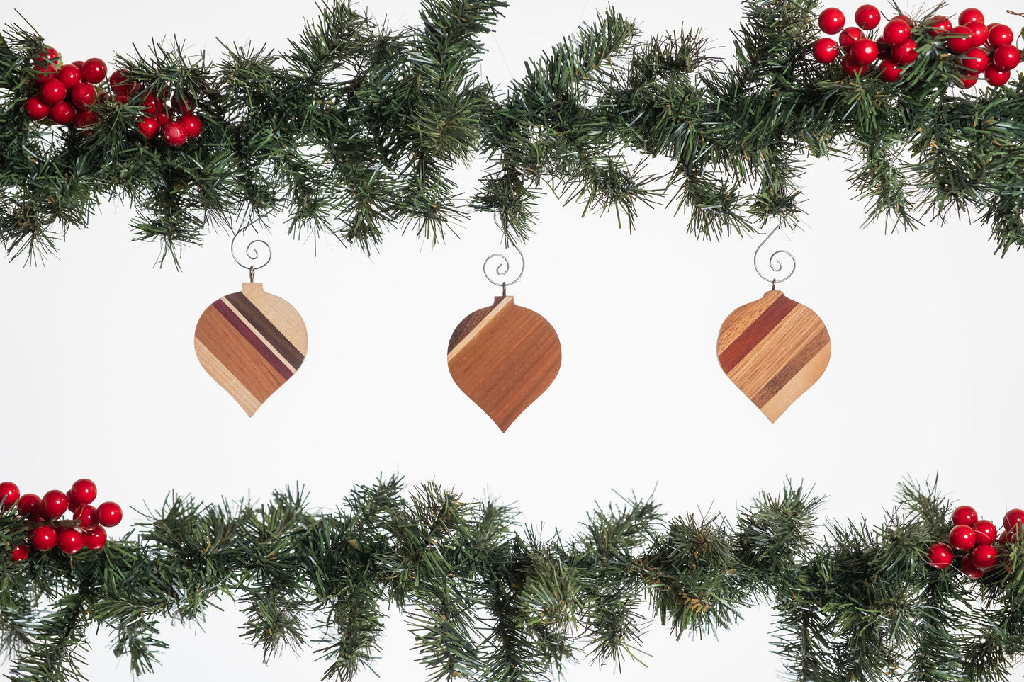 Long Bulb Wooden Ornament