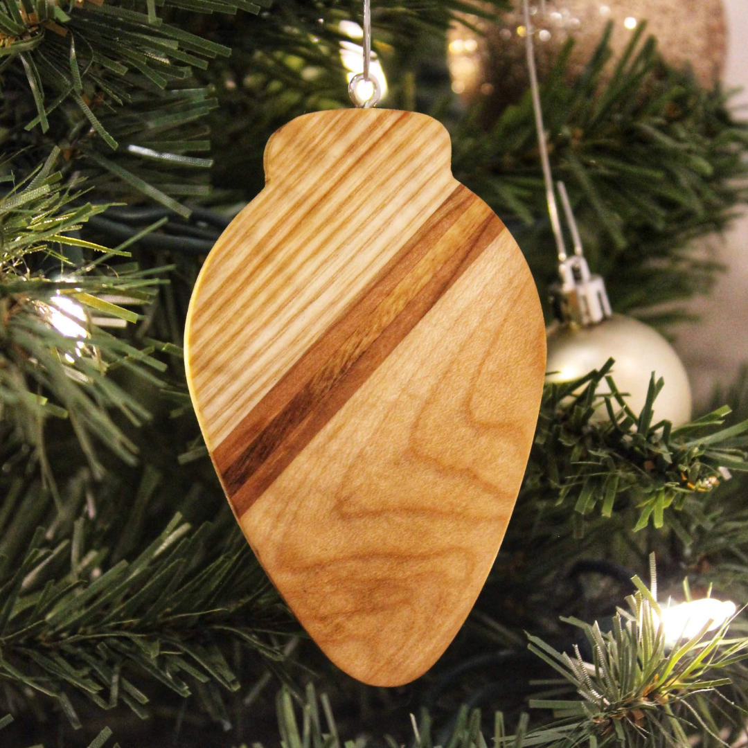 Bulb Wooden Ornament