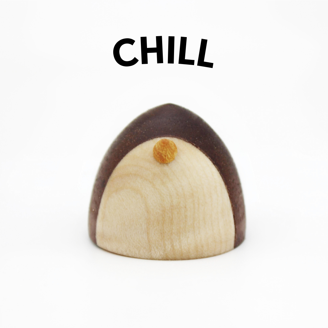Baby Penguin Wooden Figurine