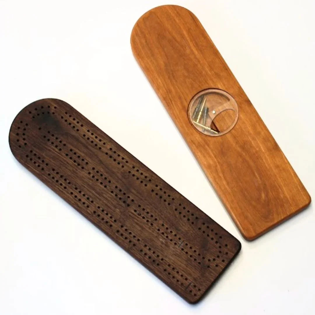 Deluxe Wooden Cribbage Board