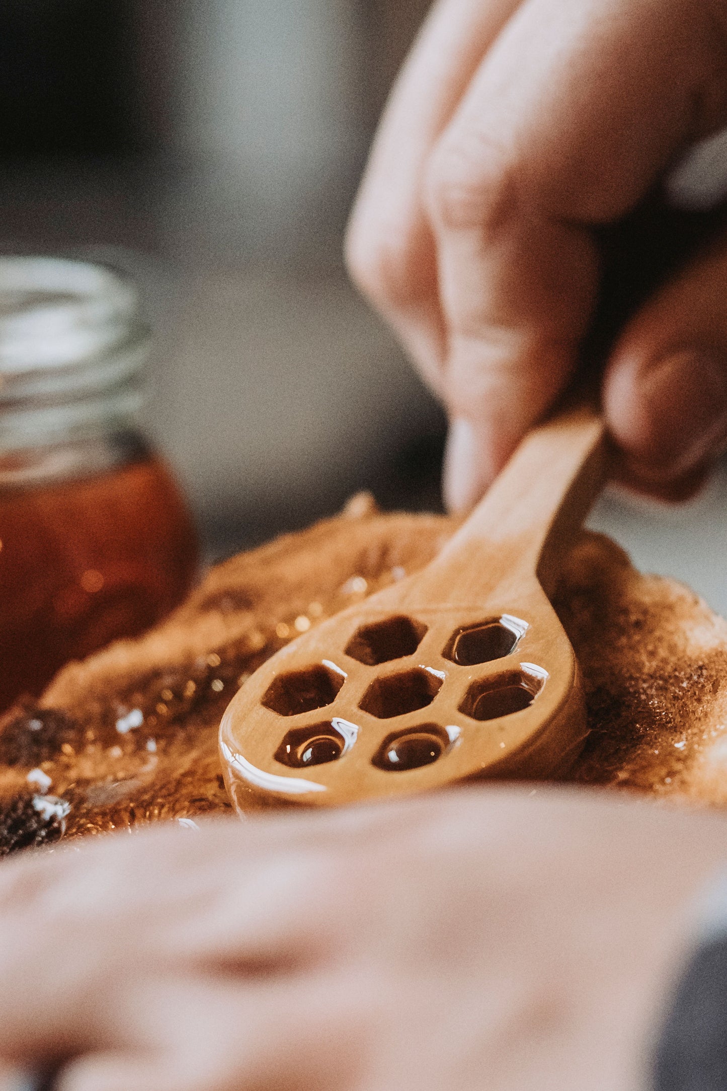 Wooden Honey Dipper