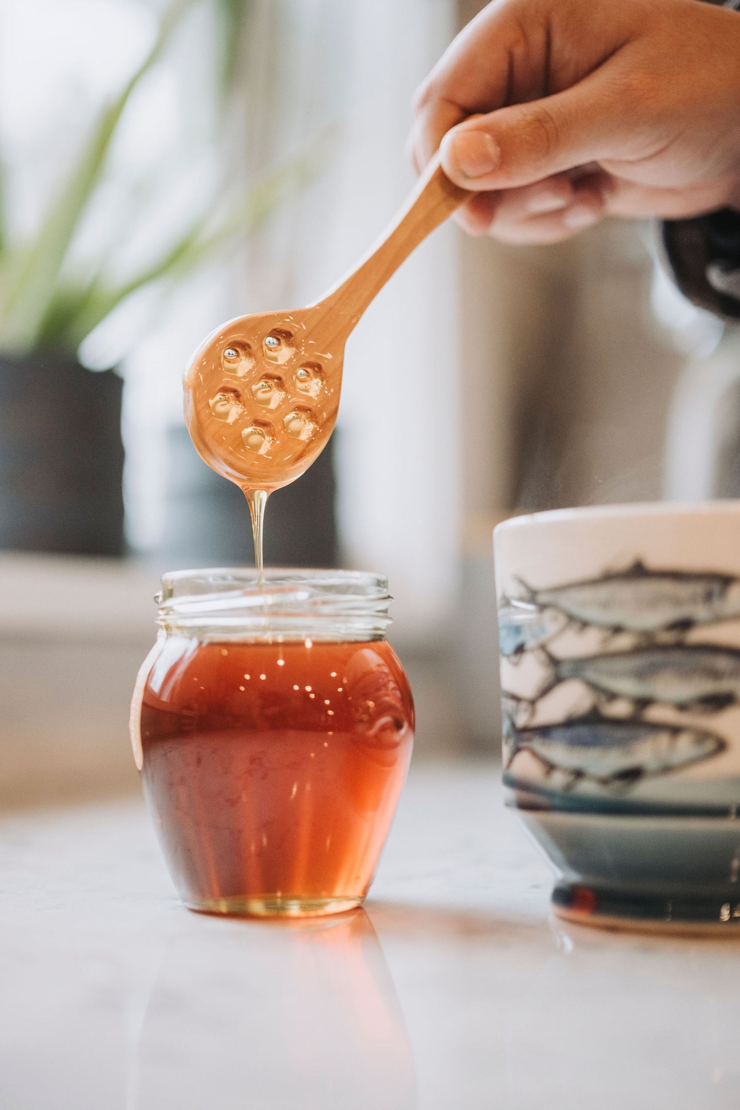 Wooden Honey Dipper