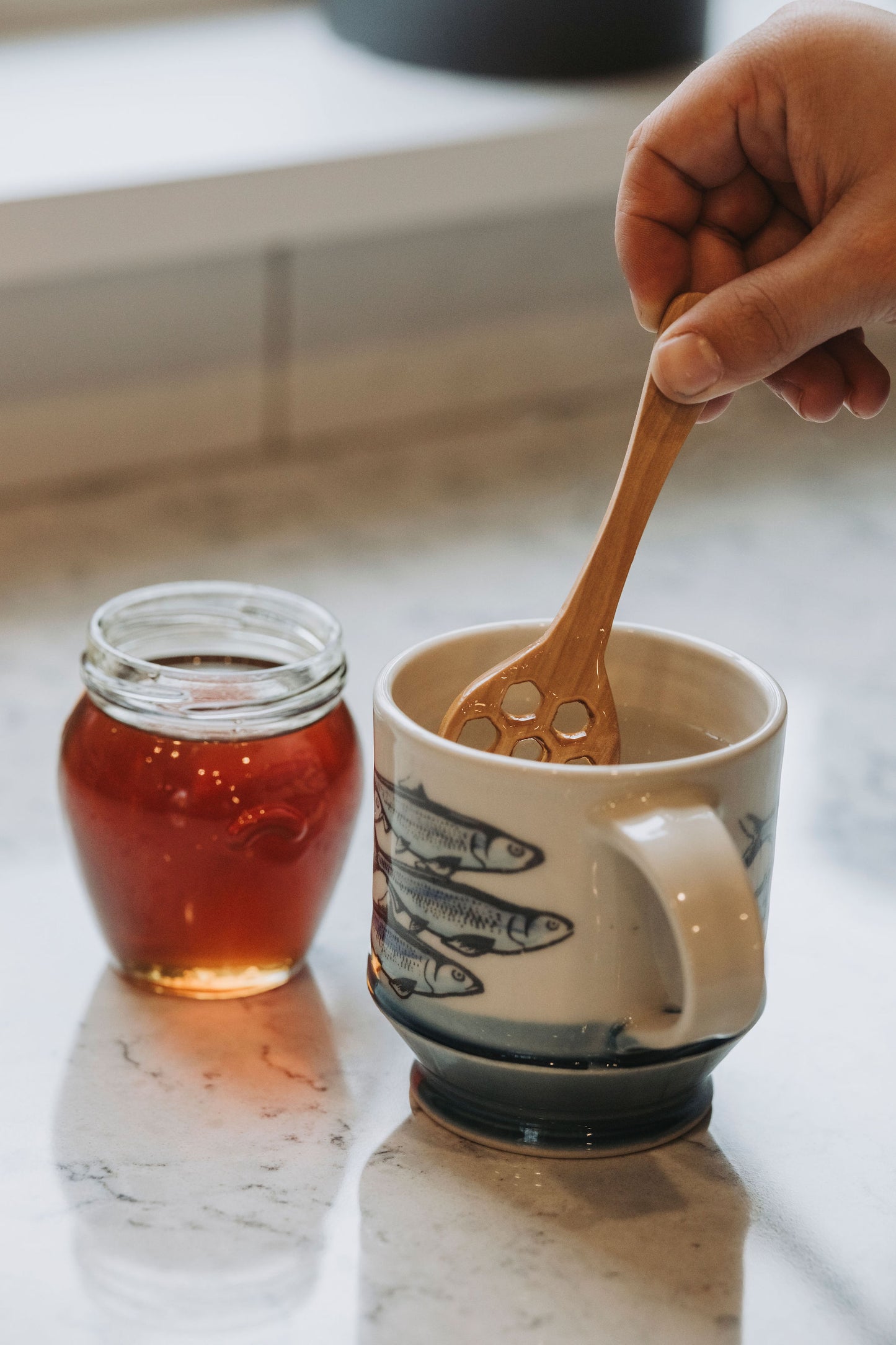 Wooden Honey Dipper