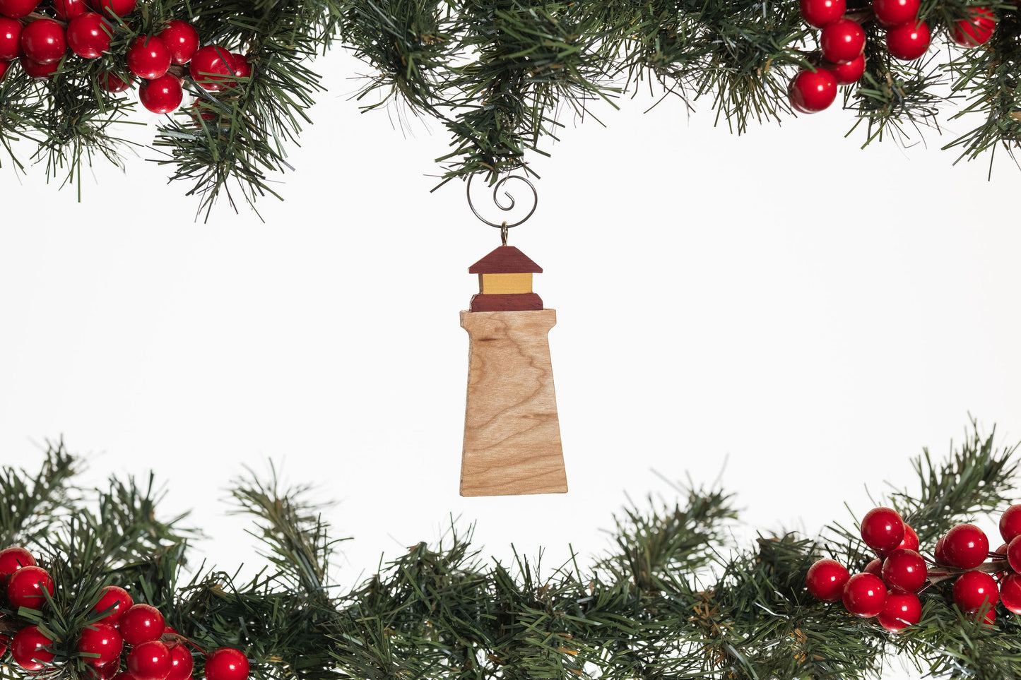 Lighthouse Wooden Ornament
