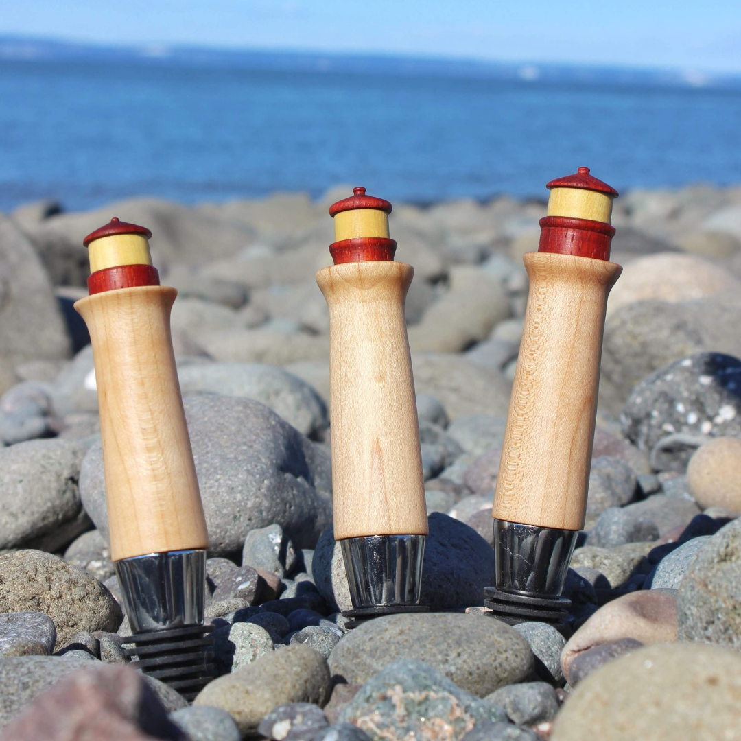 Wooden Lighthouse Bottle Stopper