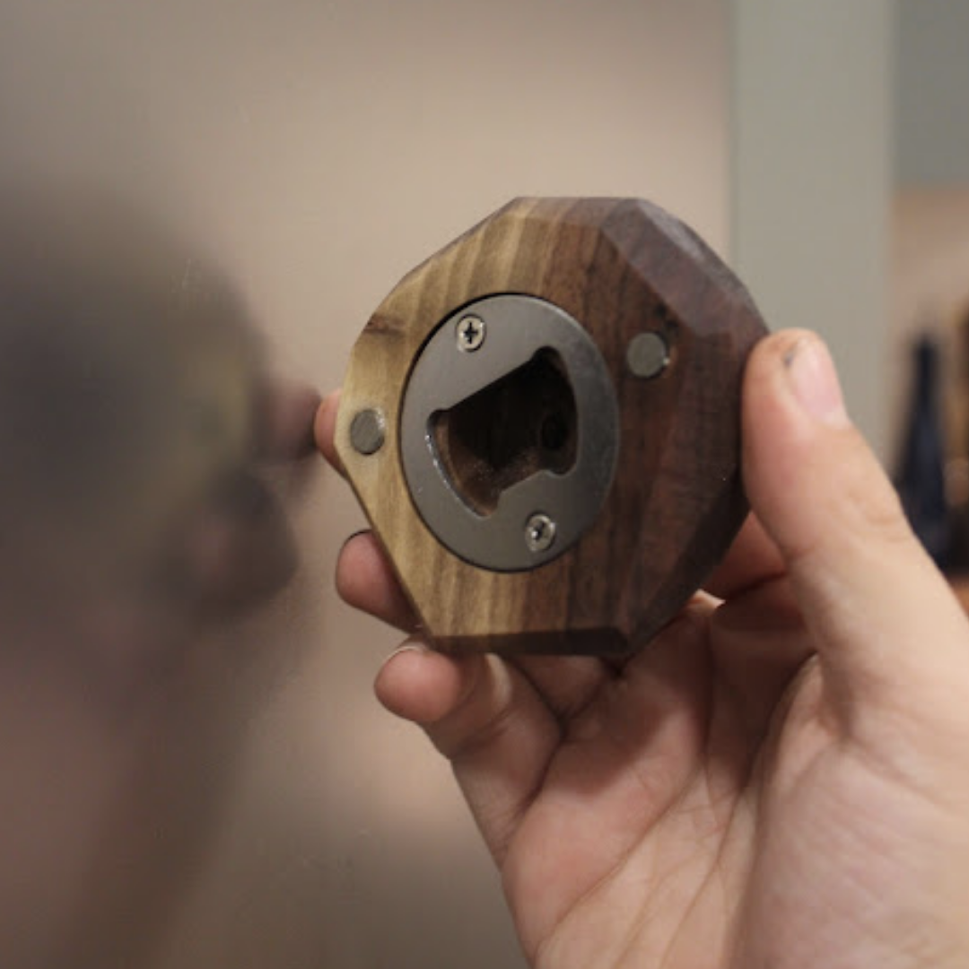 Magnetic Wooden Bottle Opener