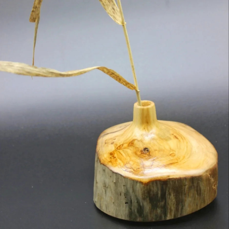 Basin Artisan Wooden Vase