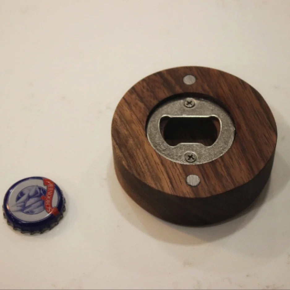 Magnetic Wooden Bottle Opener