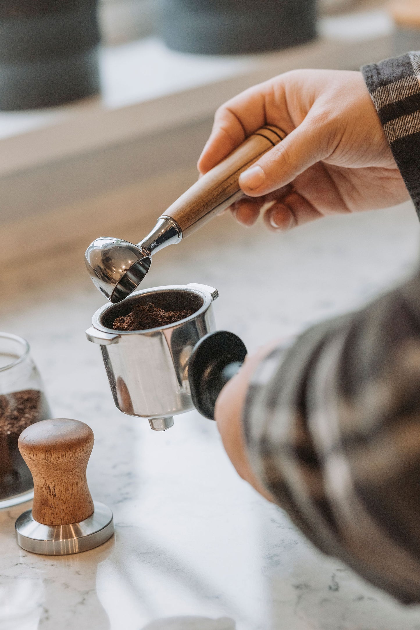 Coffee Scoop with Wooden Handle