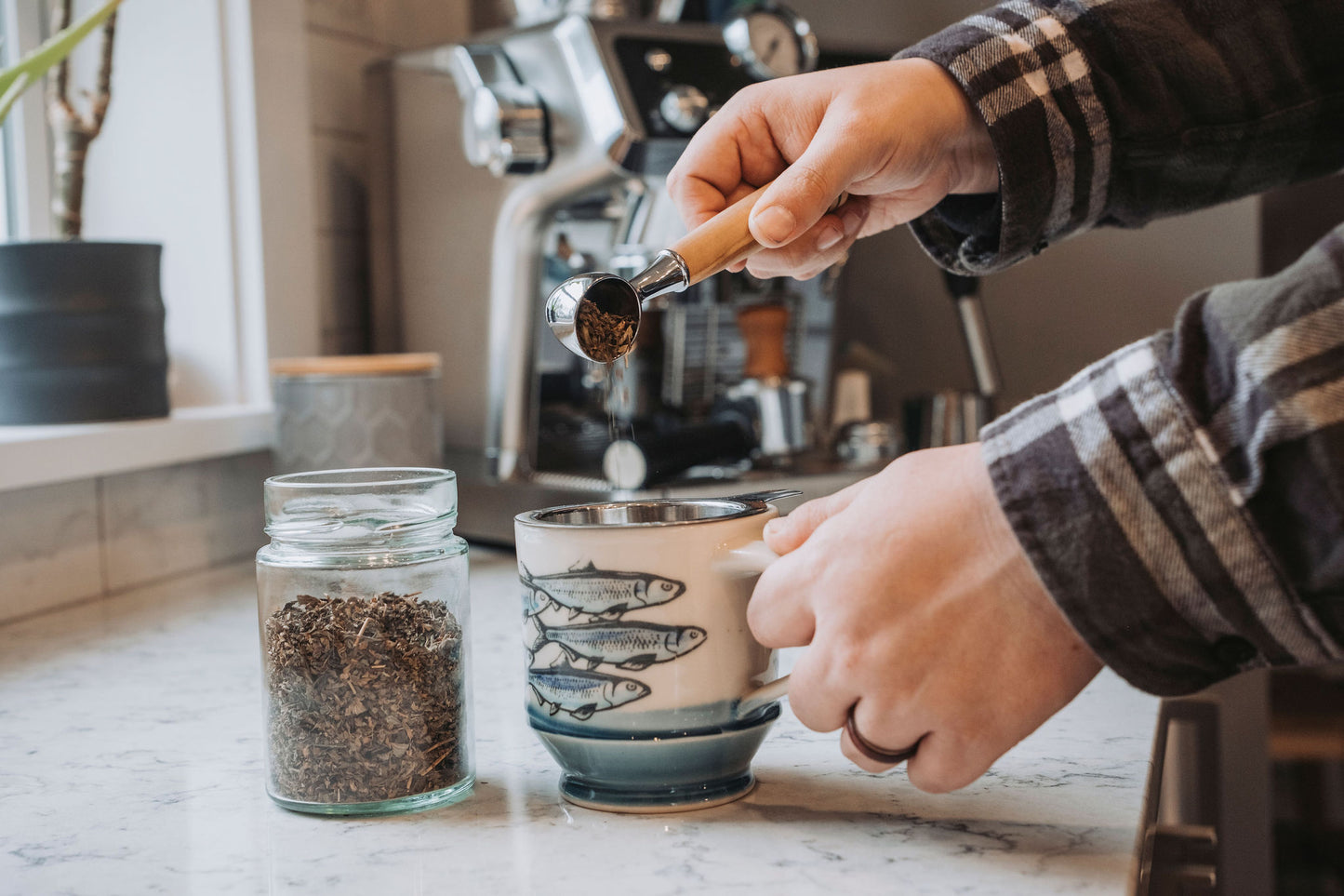 Coffee Scoop with Wooden Handle