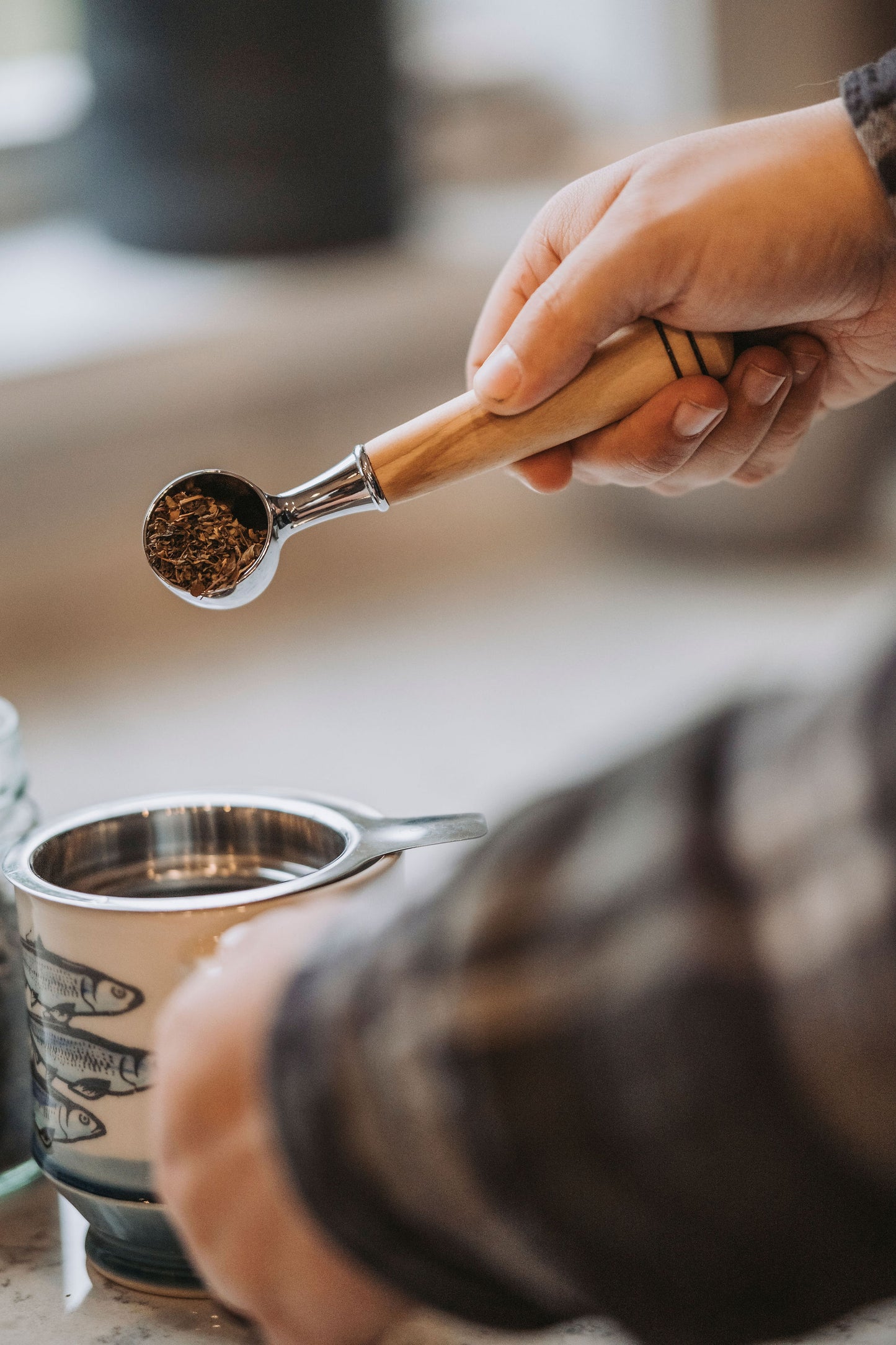 Coffee Scoop with Wooden Handle