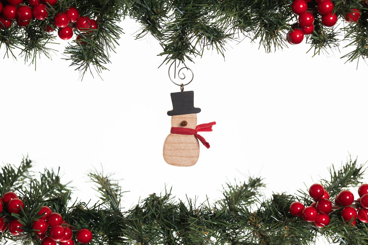 Snow Folk Wooden Ornament