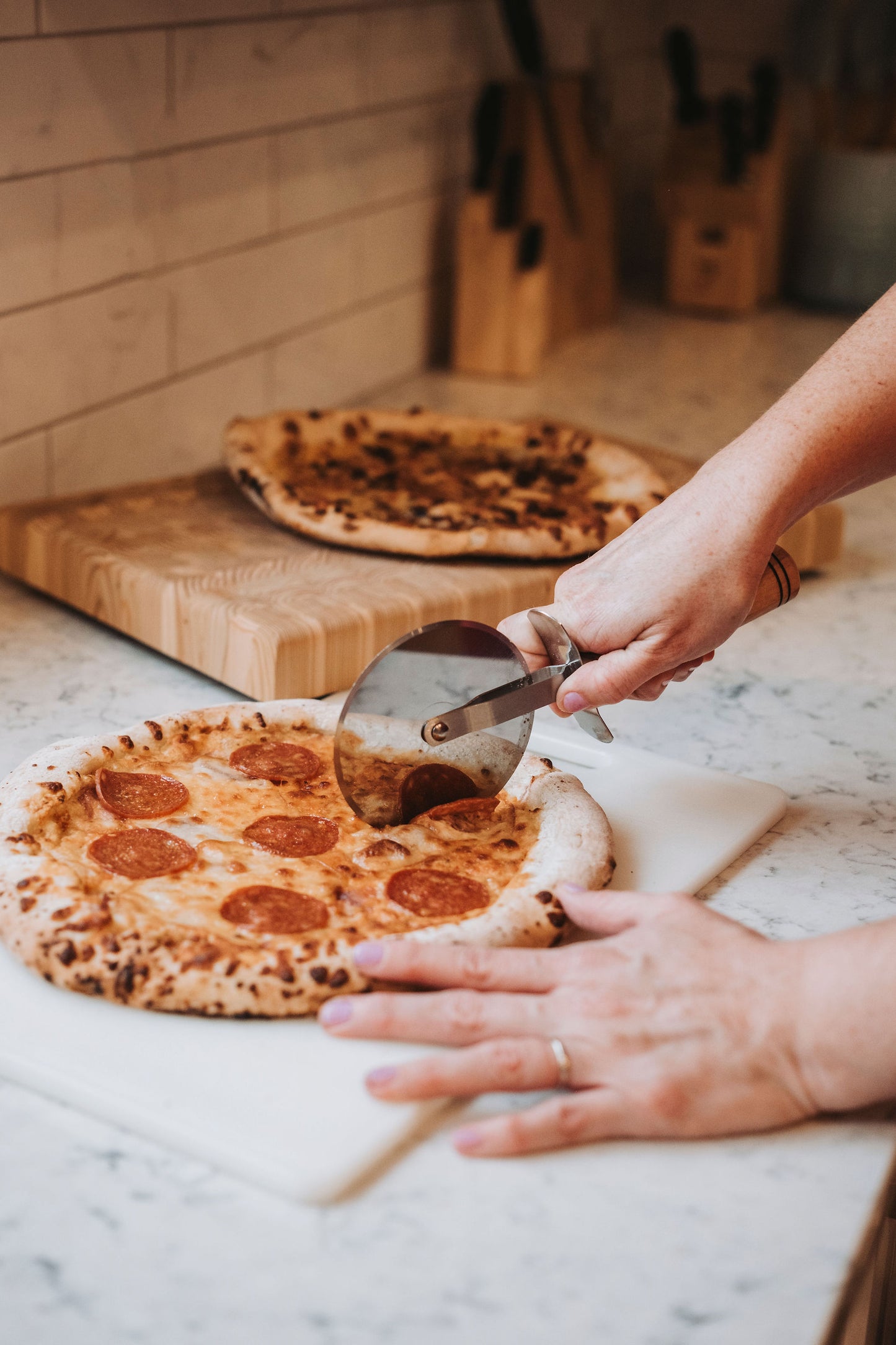 Wooden Pizza Cutter (Standard)