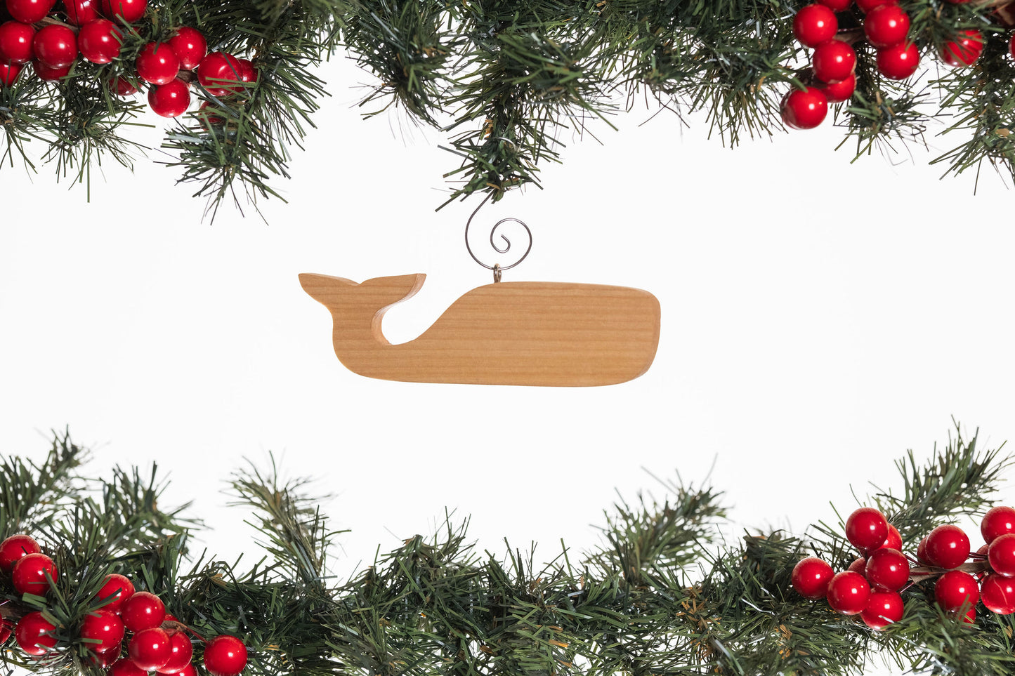 Whale Wooden Ornament