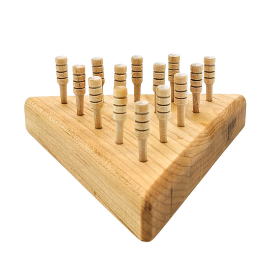 Tricky Triangle Wooden Peg Game