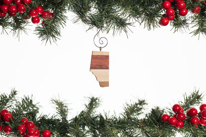 Alberta Wooden Ornament