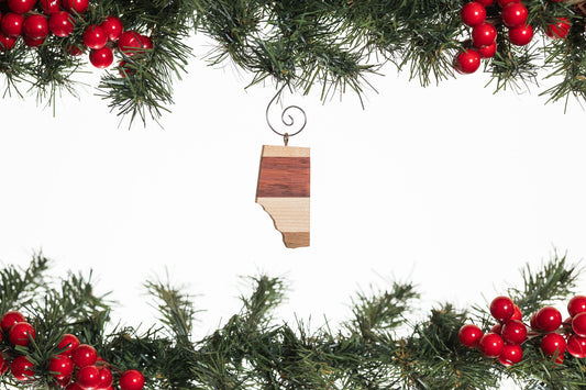 Alberta Wooden Ornament