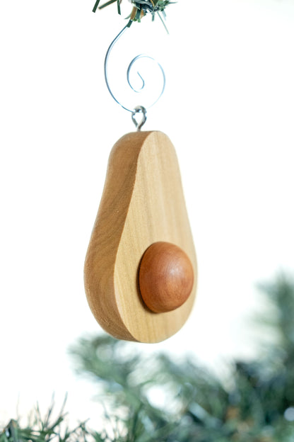 Avocado Wooden Ornament
