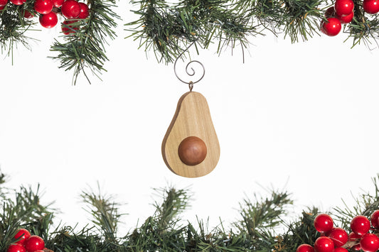 Avocado Wooden Ornament