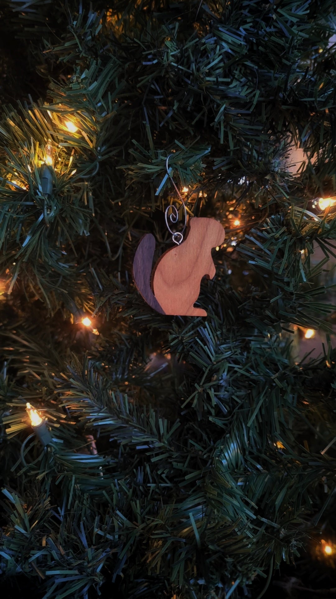 Beaver Wooden Ornament