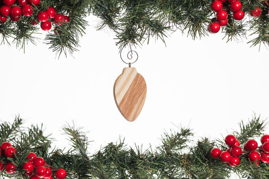 Light Bulb Wooden Ornament