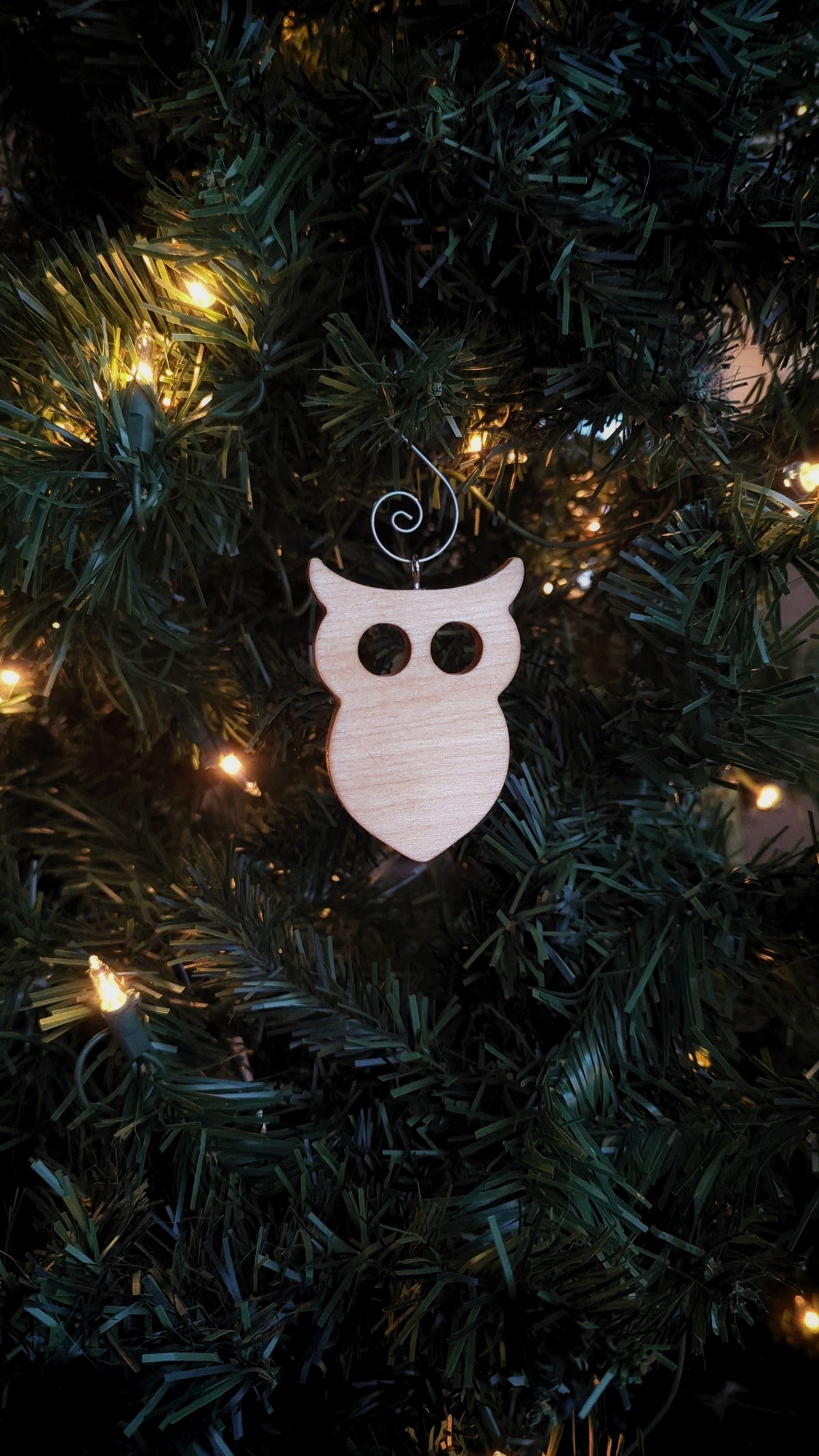 Owl Wooden Ornament