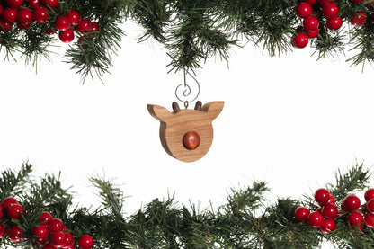 Rudolph the Reindeer Wooden Ornament