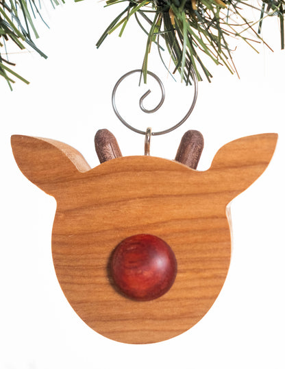 Rudolph the Reindeer Wooden Ornament