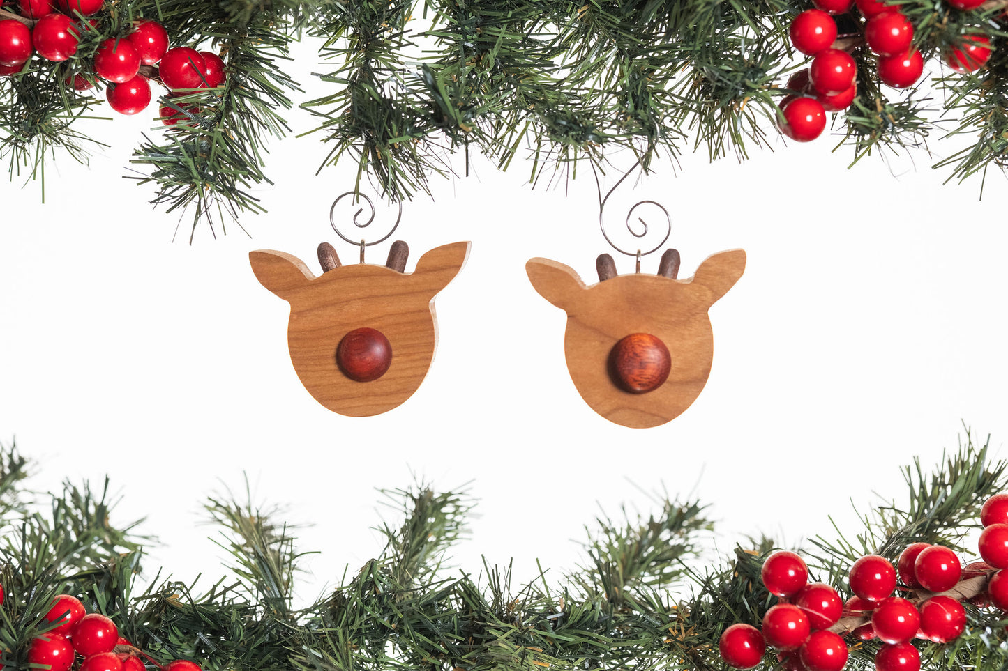 Rudolph the Reindeer Wooden Ornament