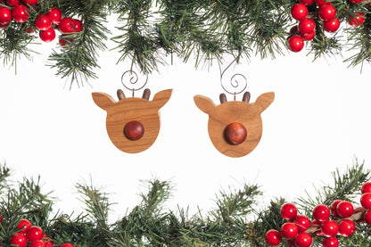 Rudolph the Reindeer Wooden Ornament