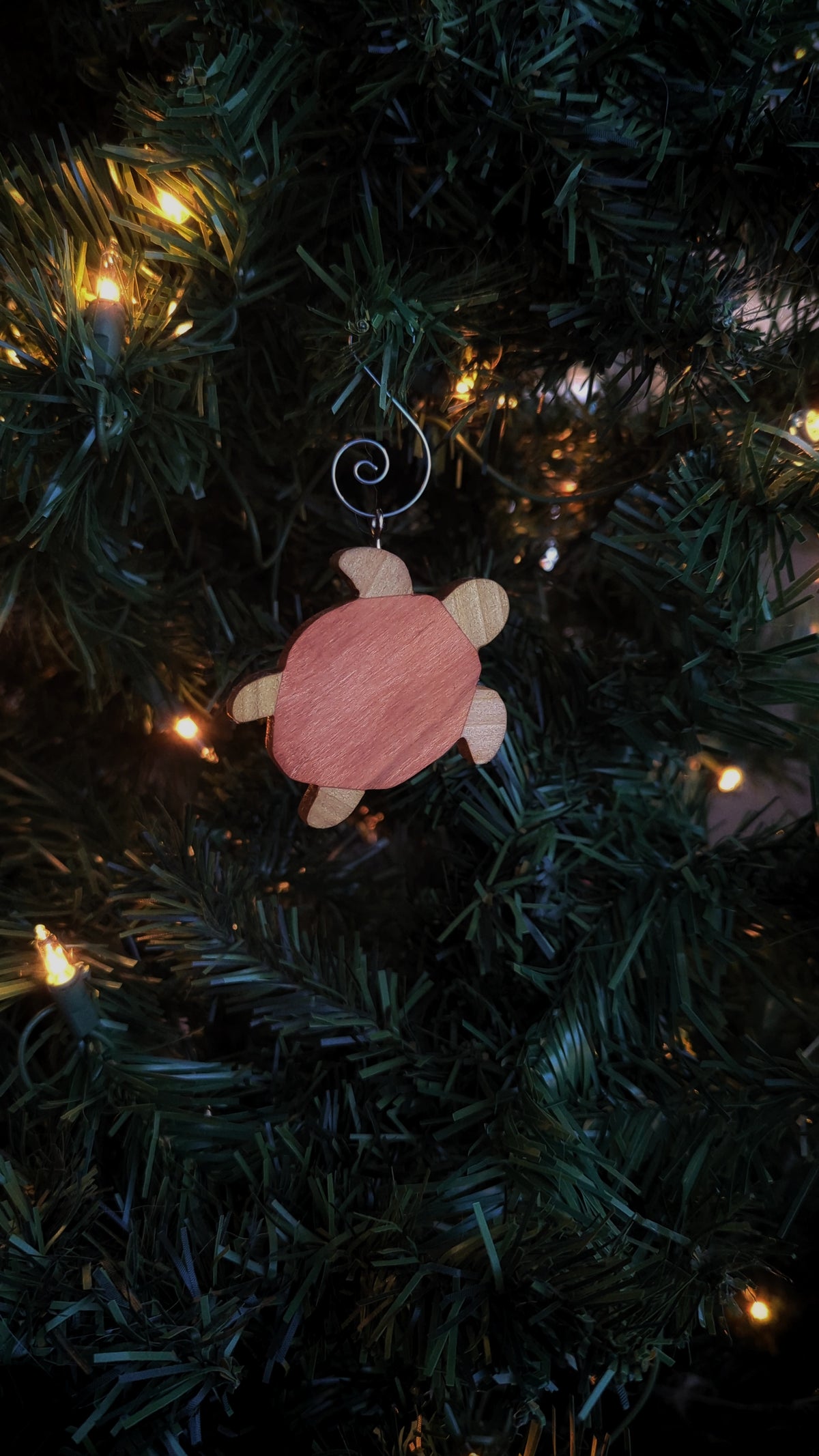 Turtle Wooden Ornament