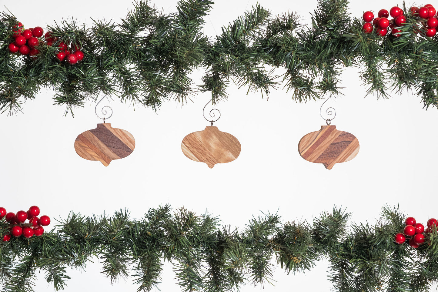 Wide Bulb Wooden Ornament