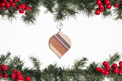 Long Bulb Wooden Ornament