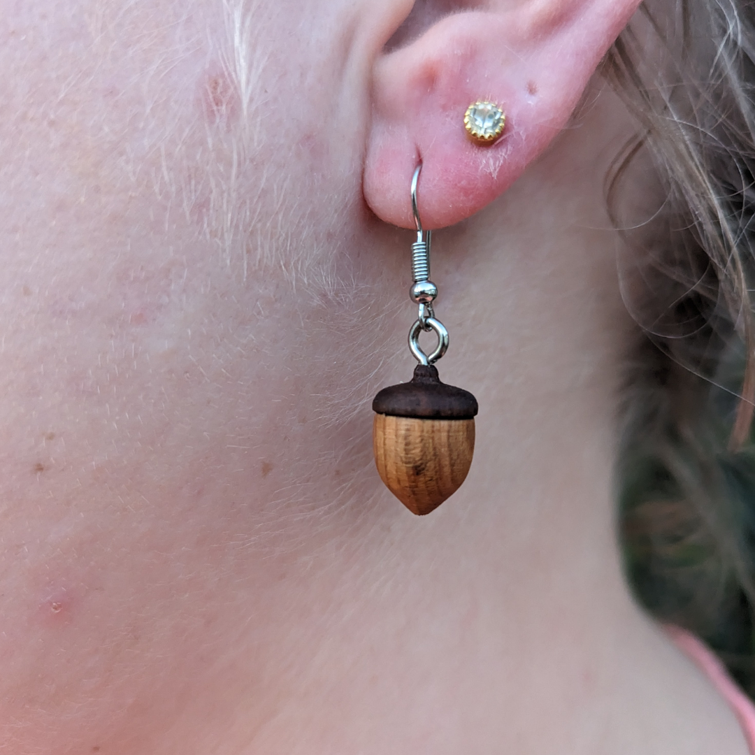 Acorn Wooden Earrings