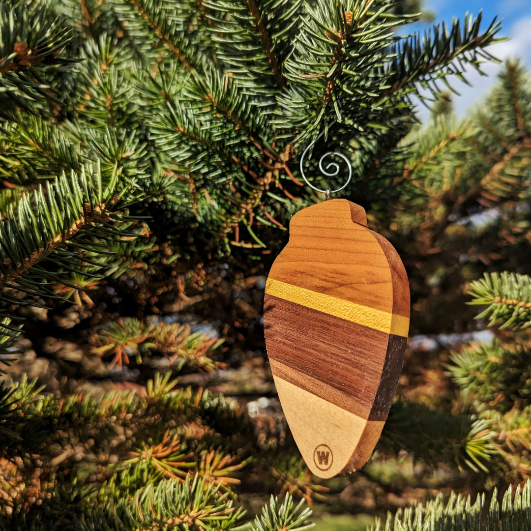 Bulb Wooden Ornament