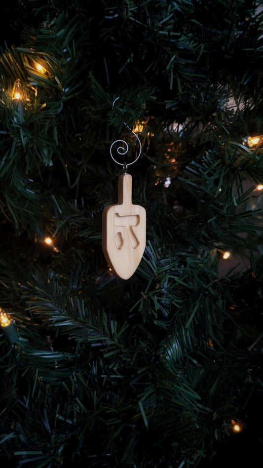 Dreidel Wooden Ornament