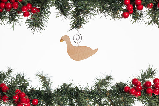 Goose Wooden Ornament