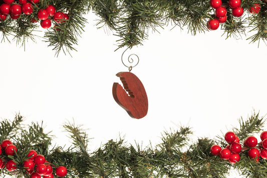 Lobster Claw Wooden Ornament