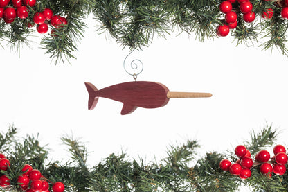 Narwhal Wooden Ornament