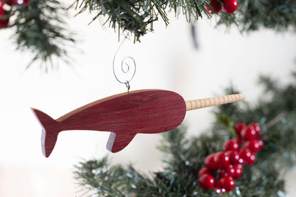 Narwhal Wooden Ornament