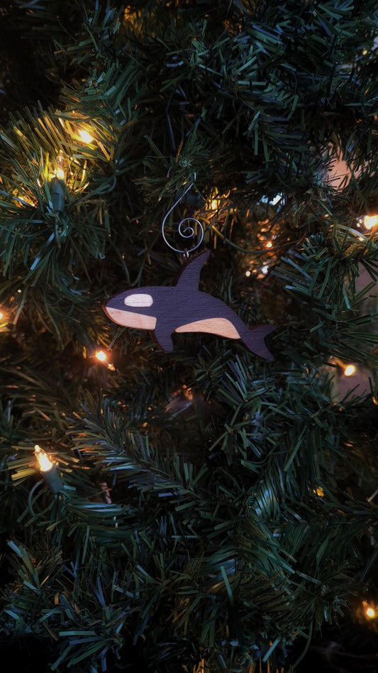 Orca Wooden Ornament