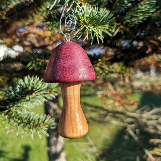 Mushroom Wooden Ornament