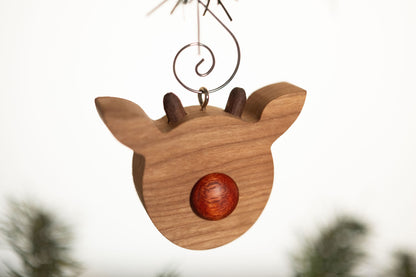 Rudolph the Reindeer Wooden Ornament